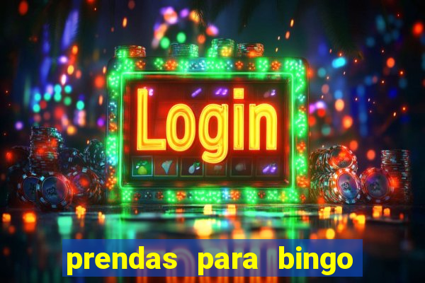 prendas para bingo de natal